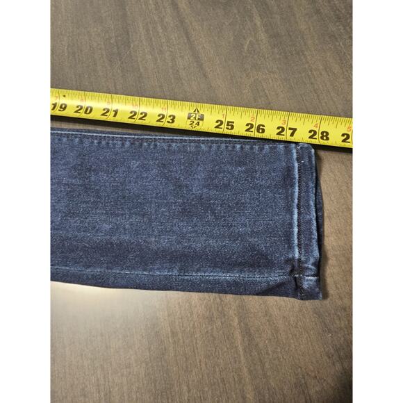 Women's Size 28 Just Black Denim Jeans Made In USA Mid Rise Skinny Stretch - Picture 8 of 8